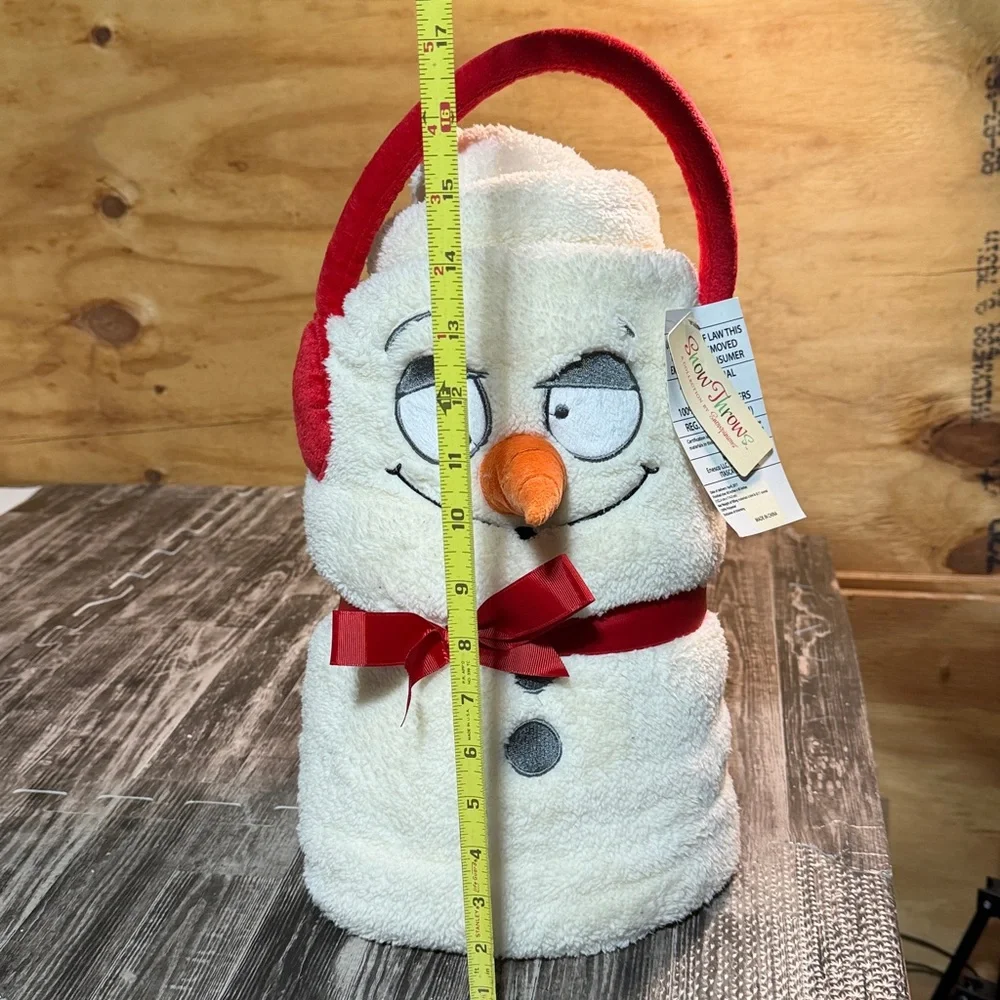 Department 56 Snowpinions Snow Throw Snowman Fleece Throw